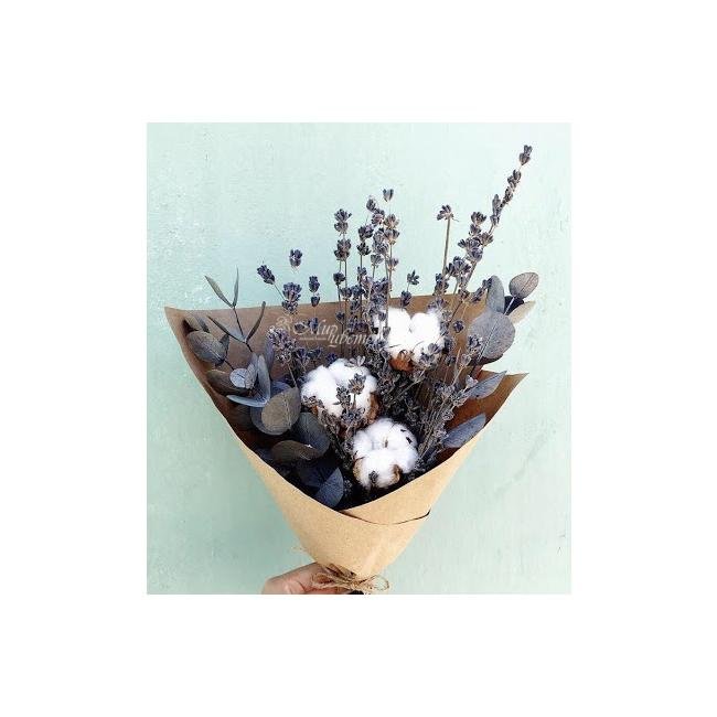 Букет из сухоцветов «Лавандовый цвет»