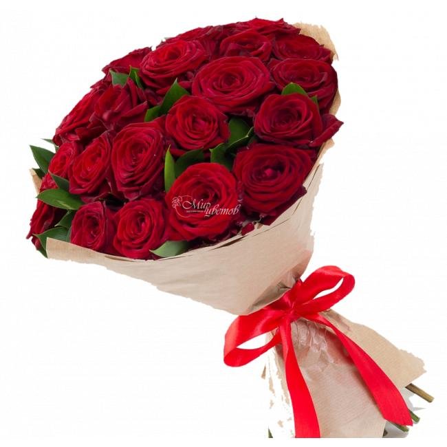 Букет из розы Бордовый бриз