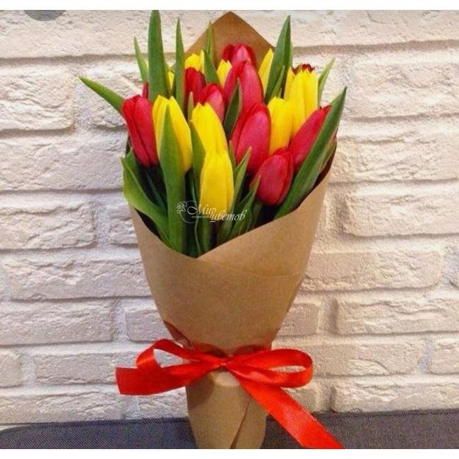 Букет из тюльпанов Яркая весна