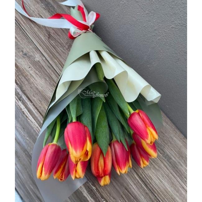 Букет из тюльпанов «Оранжевое счастье»