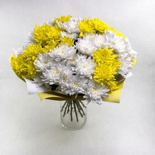 Букет из хризантем  «Желток»