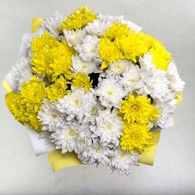 Букет из хризантем  «Желток»