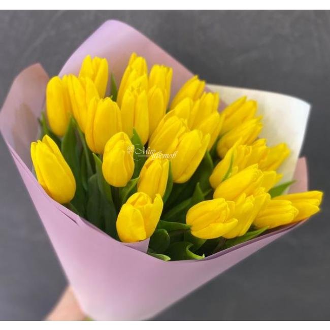 Букет из тюльпанов «Желтые тюльпаны»