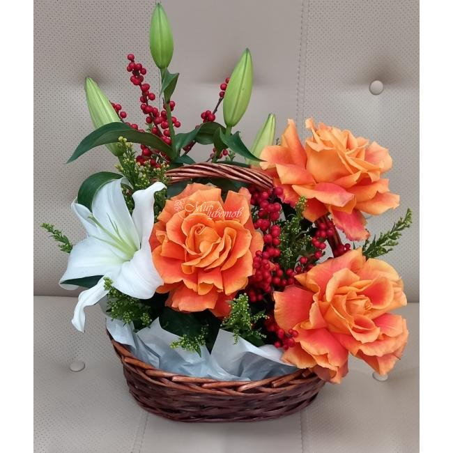 Композиция в корзине «Для тебя МАМА»