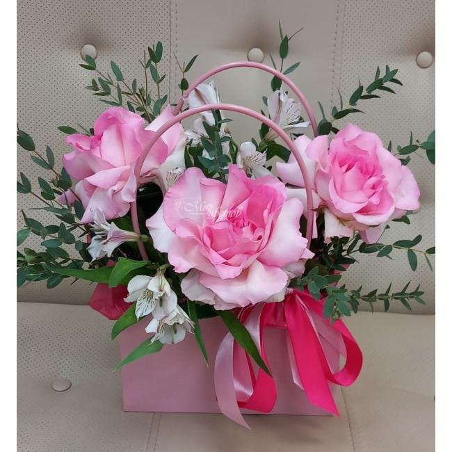 Композиция в сумке «Доброта рук мамы»