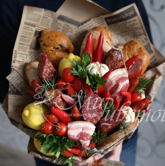 Съедобный букет &laquo;Радуга вкуса&raquo;
