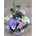 Композиция в корзине «Сиреневый восторг»