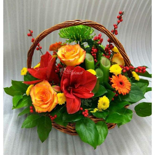 Композиция в корзине «Для любимой мамы»