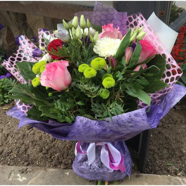 Сборный букет «Фиолетовая фантазия»