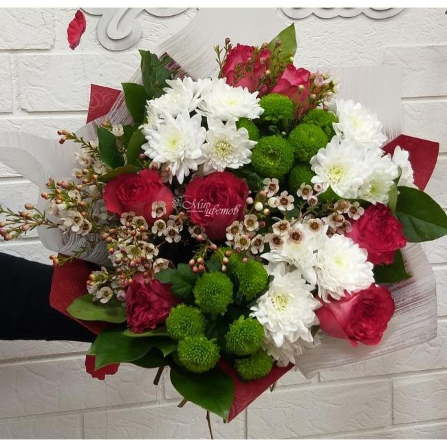 Сборный букет «Воздушный поцелуй»